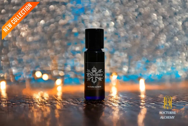 5ml slender blue with insert/dropper and black metal twist lid