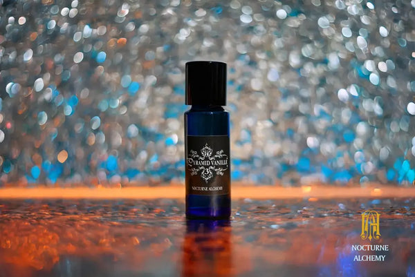 5ml slender blue with insert/dropper and black metal twist lid