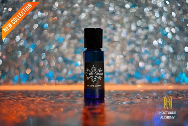 5ml slender blue with insert/dropper and black metal twist lid