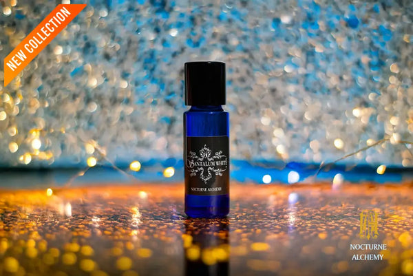 5ml slender blue with insert/dropper and black metal twist lid