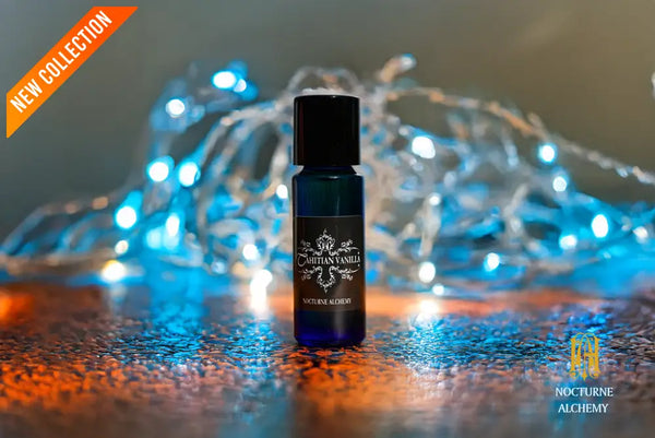 5ml slender blue with insert/dropper and black metal twist lid