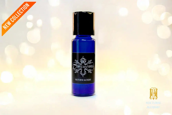5ml slender blue with insert/dropper and black metal twist lid
