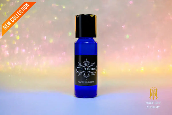5ml slender blue with insert/dropper and black metal twist lid