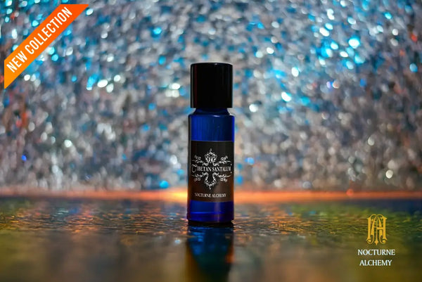 5ml slender blue with insert/dropper and black metal twist lid