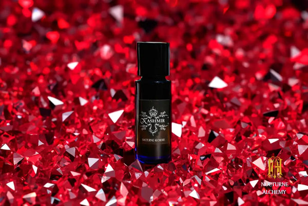 5ml Slender Blue bottle with insert dropper and black screw lid. Kashmir