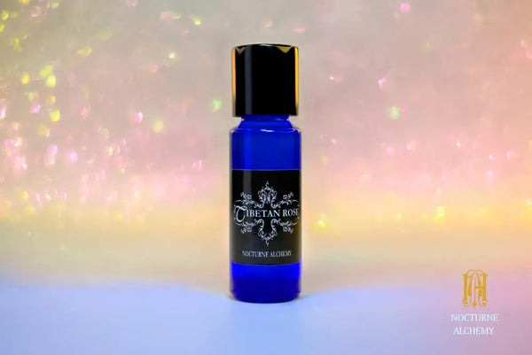 5ml slender blue with insert/dropper and black metal twist lid