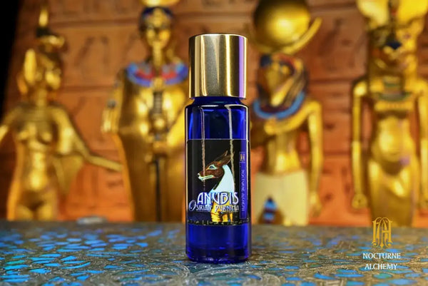 5ml slender blue bottle with dropper and golden twist lid