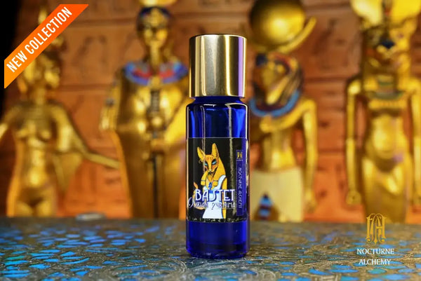 5ml slender blue bottle with dropper and golden twist lid