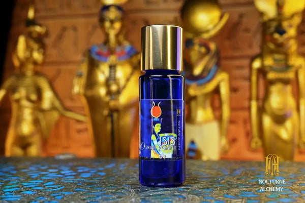 5ml slender blue bottle with dropper and golden twist lid