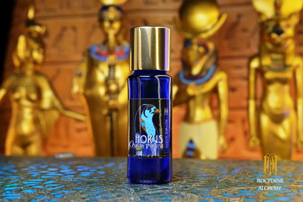 5ml slender blue bottle with dropper and golden twist lid